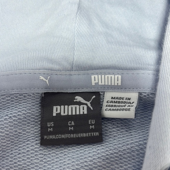 Puma Gray Sweatshirt Hoodie Minimalist Design - Picture 2 of 5